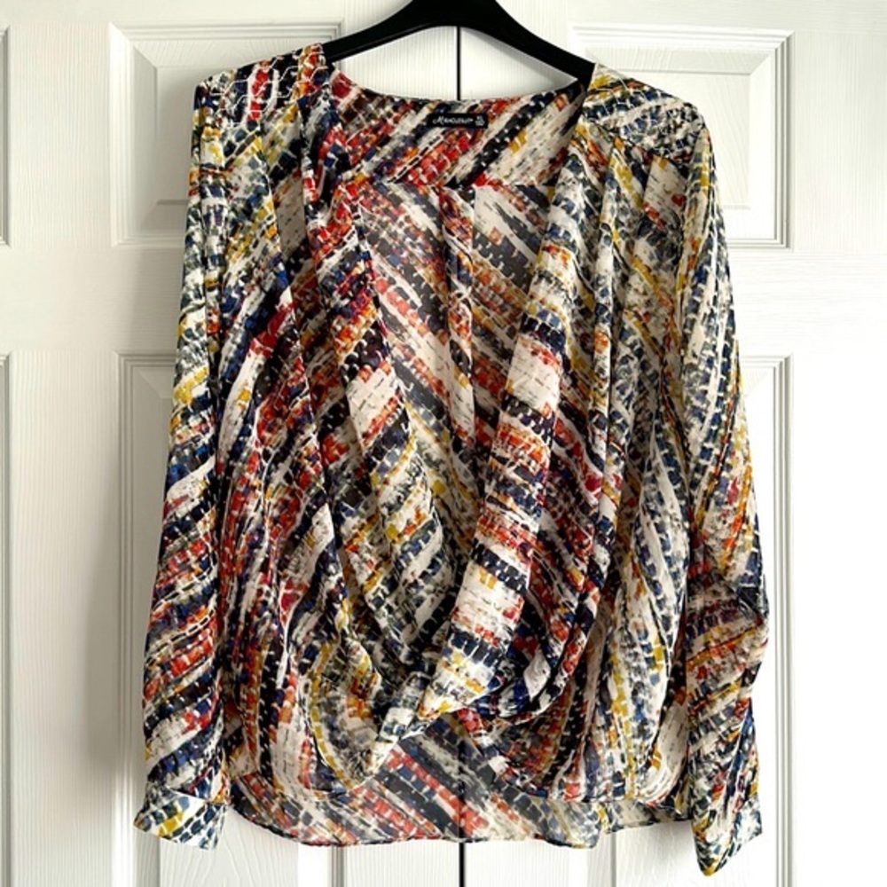 Miraclesuit Women’s Open Front Wrap Blouse Size XL